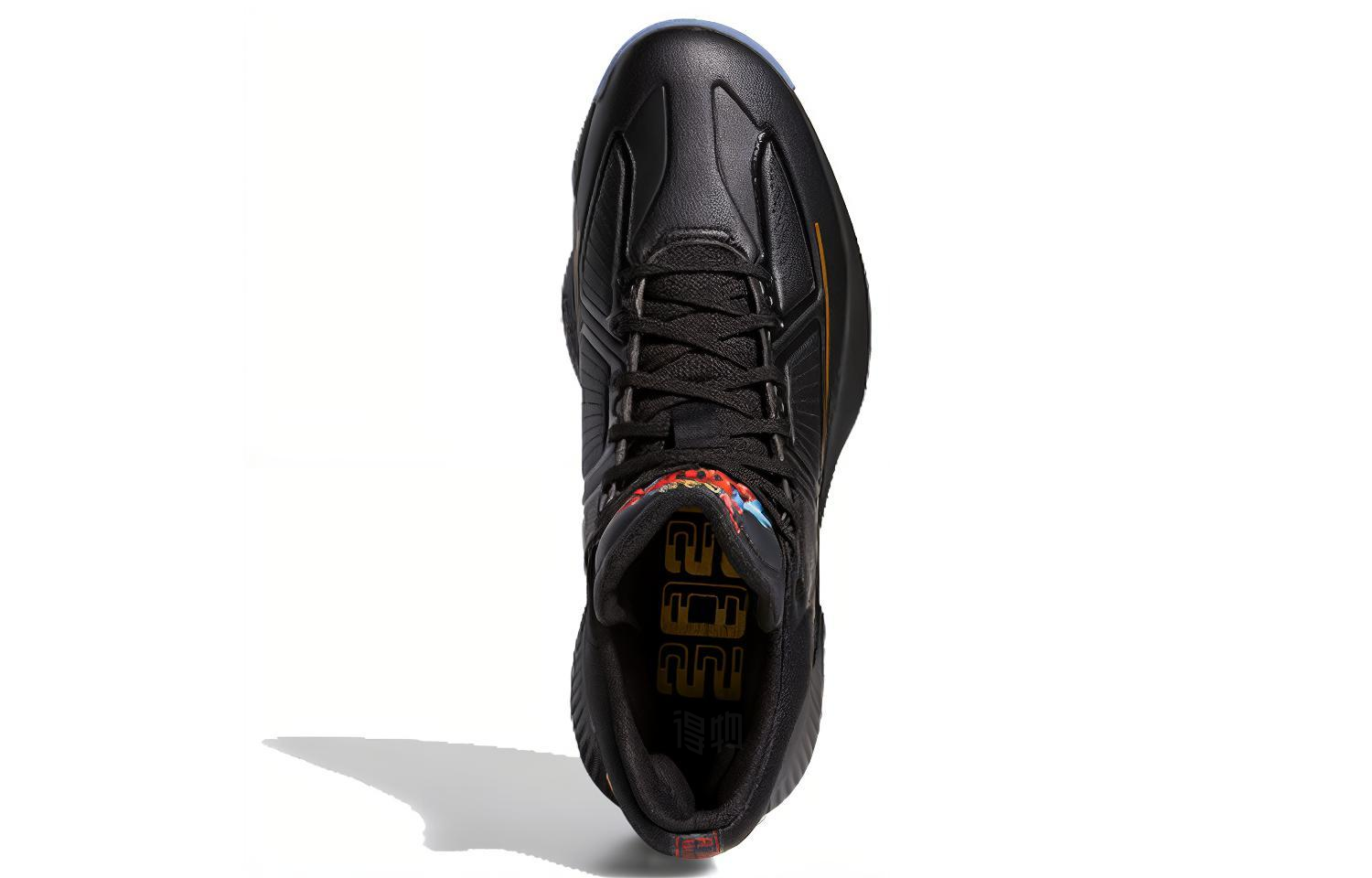 Мужские кроссовки adidas D Rose 10 (черные) — Чёрный — фото 4