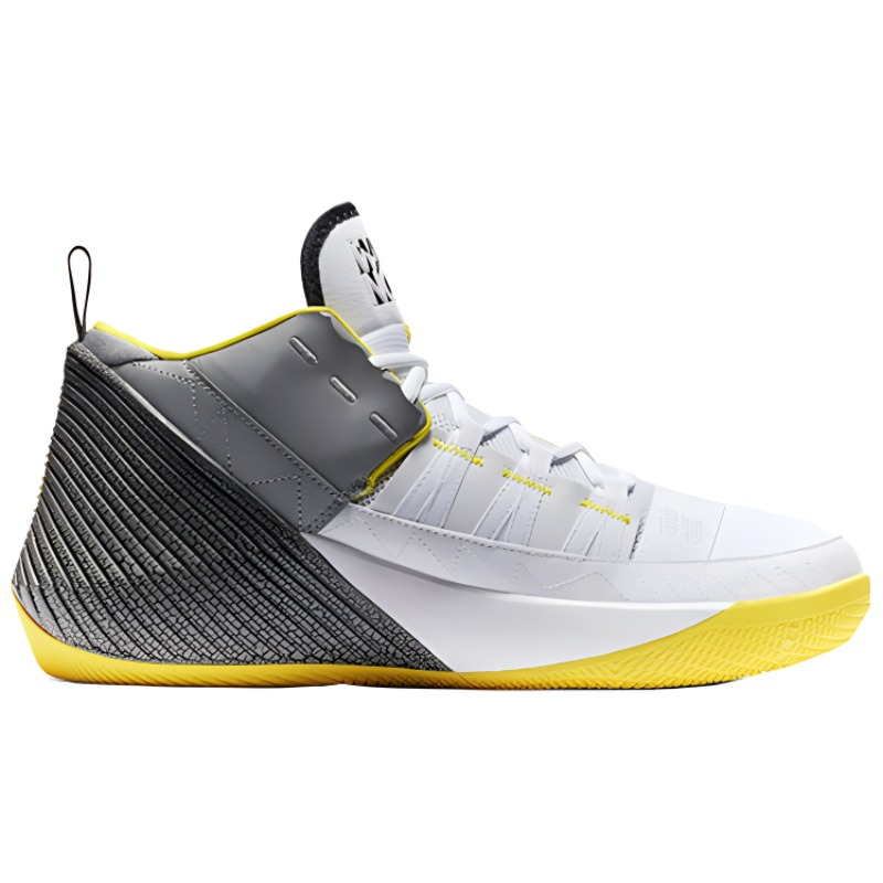 Мужские кроссовки Jordan Why Not Zer0.1 (бело-серые) — фото 2
