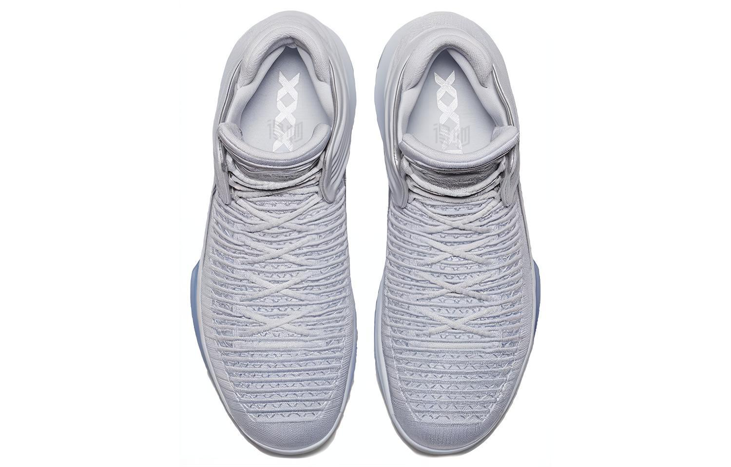 Мужские кроссовки Jordan Air Jordan 32 Pure Platinum OG (серебристо-белые) — 纯铂金 — фото 4