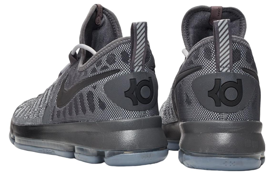 Мужские кроссовки Nike KD 9 Fairmount (серые) — 狼灰/深灰色 — фото 4