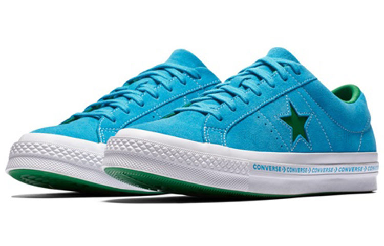 Кеды Converse One Star (сине-зеленые) — фото 3
