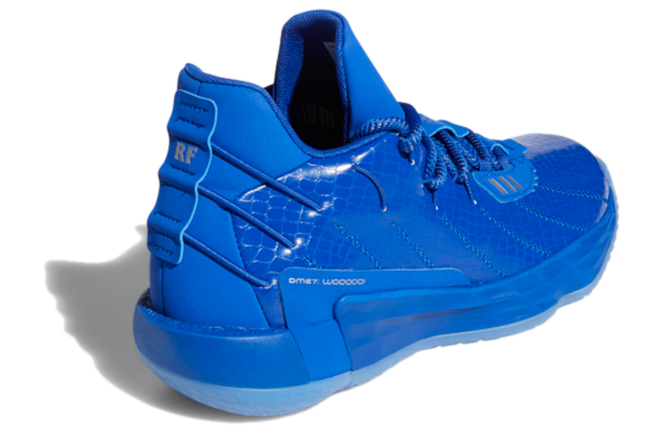 Мужские кроссовки adidas D lillard 7 GCA (синие) — Синий — фото 4
