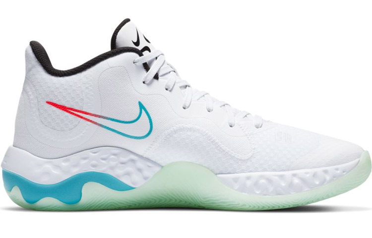 Кроссовки Nike Renew Elevate (бело-зеленые) — Белыйзелёный — фото 2