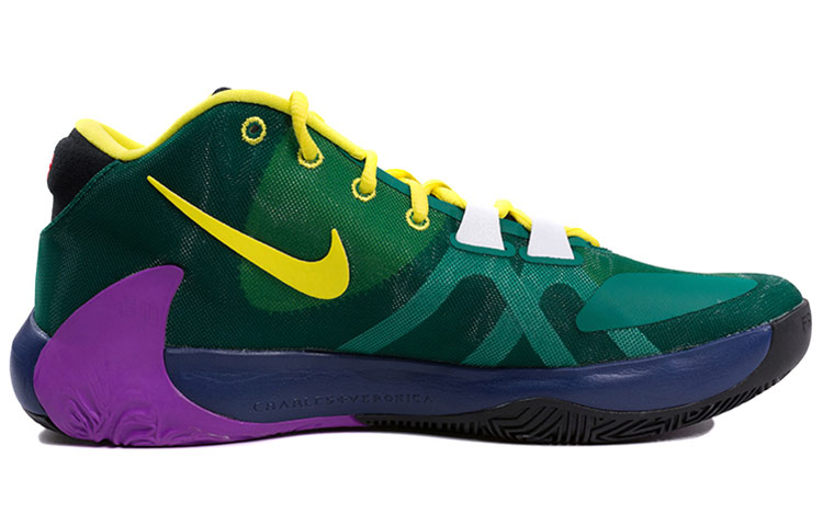 Мужские кроссовки Nike Freak 1 (сине-зеленые) — Синий / зелёный — фото 2