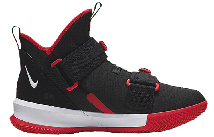 Мужские кроссовки Nike zoom soldier 13 (черный и красный) — Чёрный / красный — фото 2