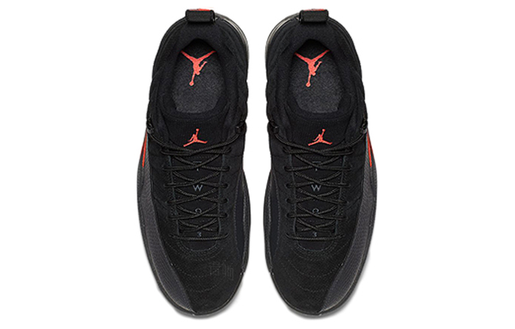 Мужские кроссовки Jordan Air Jordan 12 Low (черно-оранжевые) — фото 3