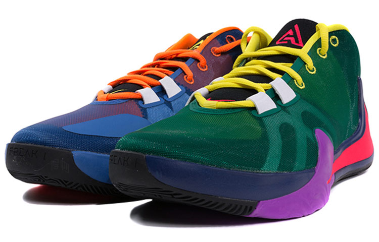 Мужские кроссовки Nike Freak 1 (сине-зеленые) — Синий / зелёный — фото 3