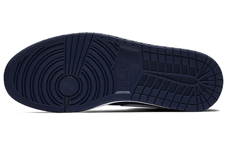 Мужские кроссовки Jordan Air Jordan 1 Mid (бело-синие) — Белый / синий — фото 6