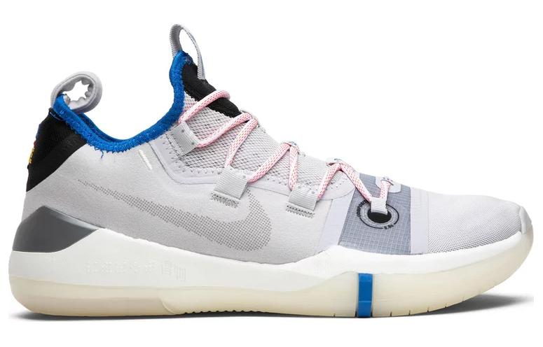 Мужские кроссовки Nike Kobe AD (бело-серые) — Белыйсерый — фото 2