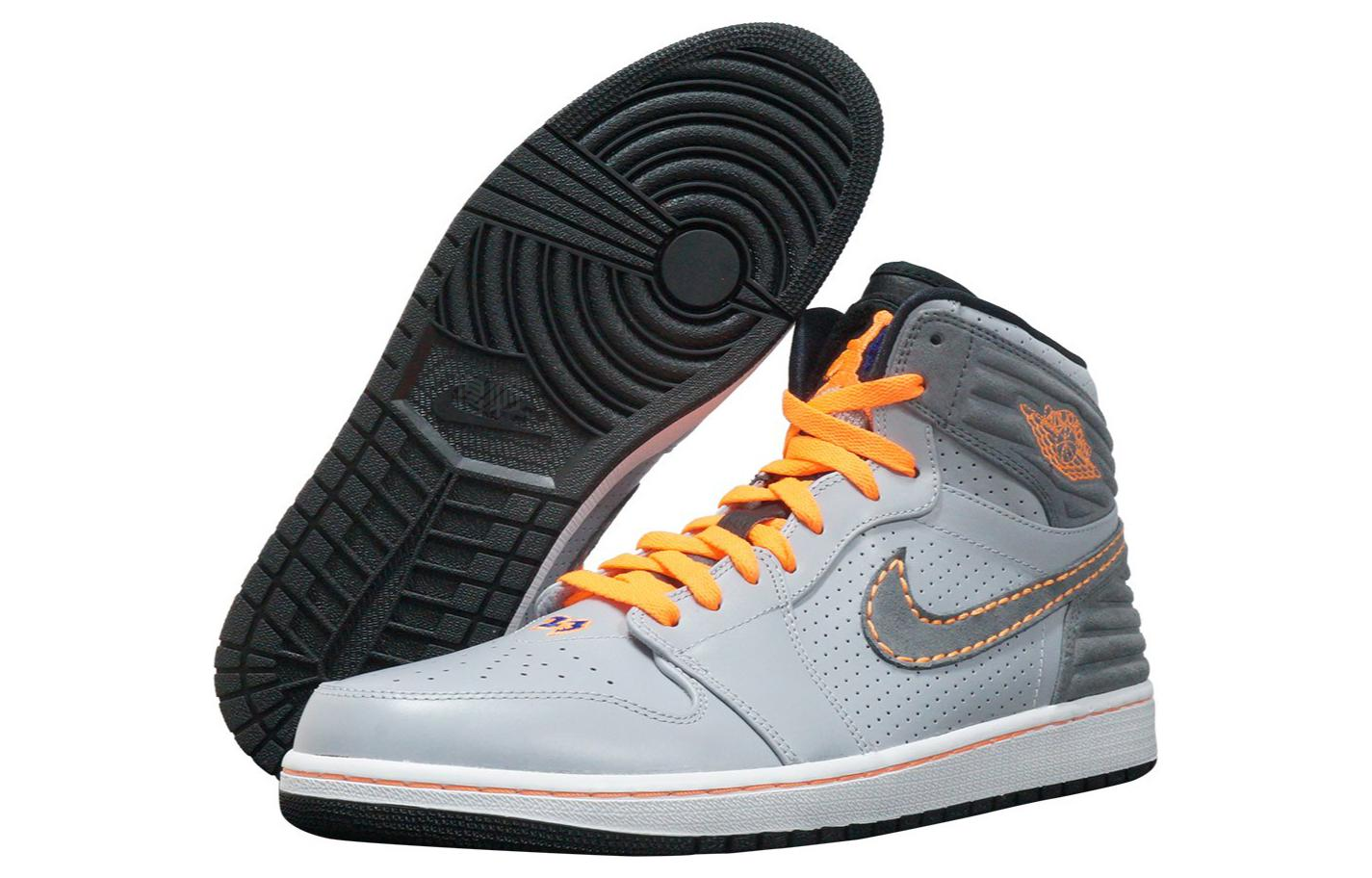 Мужские кроссовки Jordan Air Jordan 1 Retro 93 (серые) — фото 4