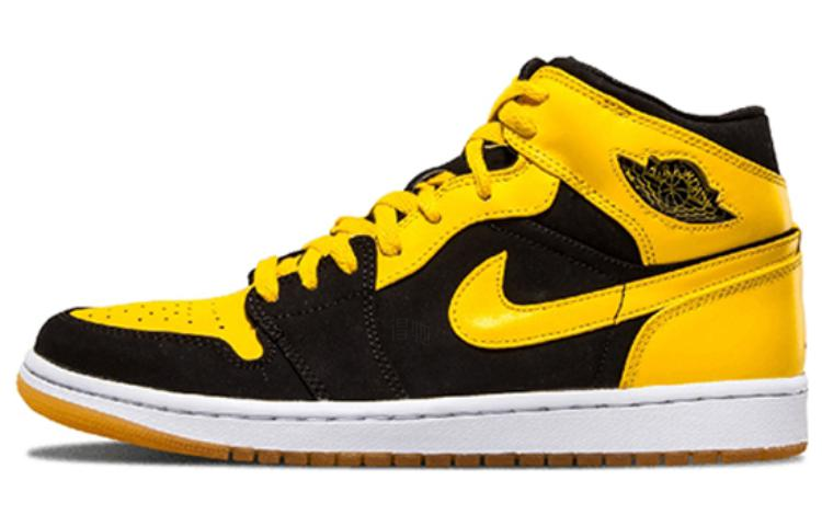 Мужские кроссовки Jordan Air Jordan 1 Beginning Moments Pack BMP (красно-желтые) — фото 2
