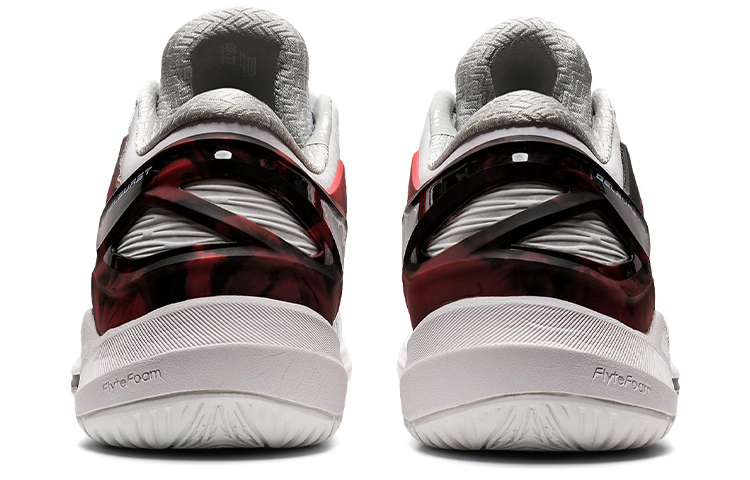 Мужские кроссовки ASICS Gel-Burst 25 (бело-красные) — фото 4