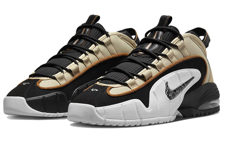 Мужские кроссовки Nike Air Max Penny 1 "Rattan" (черно-коричневые) — Чёрный / коричневый — фото 3