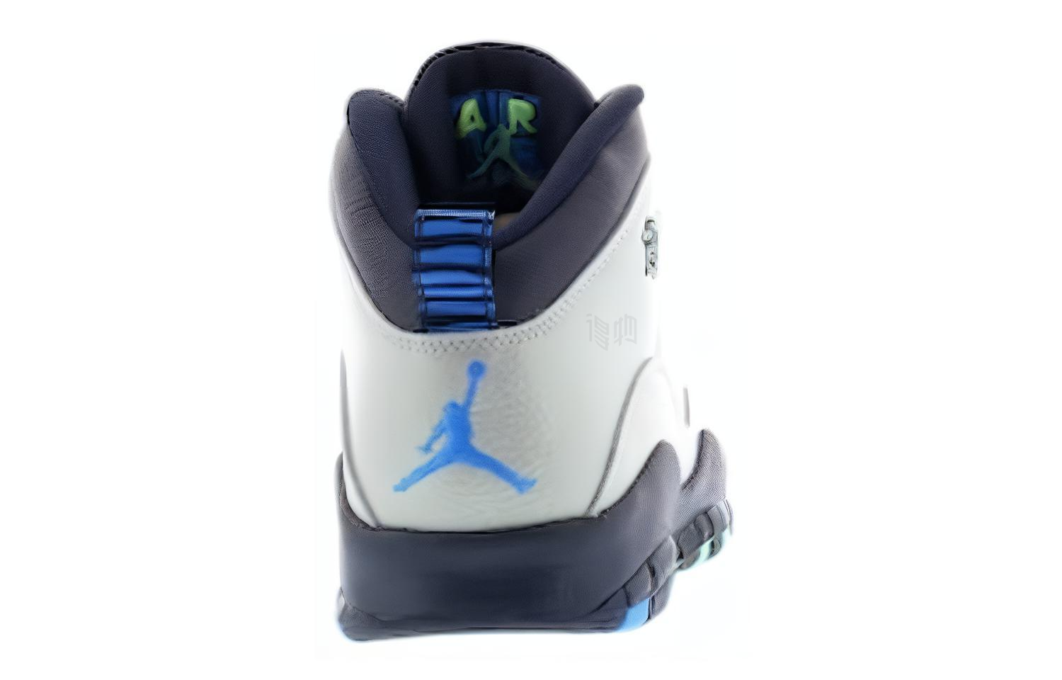 Мужские кроссовки Jordan Air Jordan 10 Retro Rio (серый) — Серый / синий / зелёный — фото 5