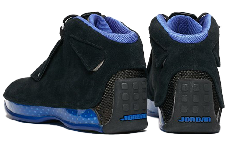 Мужские кроссовки Jordan Air Jordan 18 (черно-синие) — фото 3