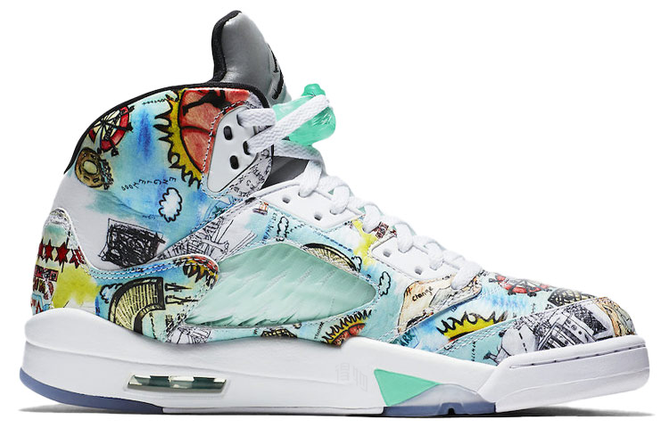 Мужские кроссовки Jordan Air Jordan 5 "Wings" OG (белые) — Белый — фото 2