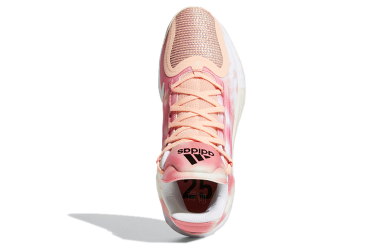 Мужские кроссовки adidas D rose 11 (белый / розовый) — фото 5