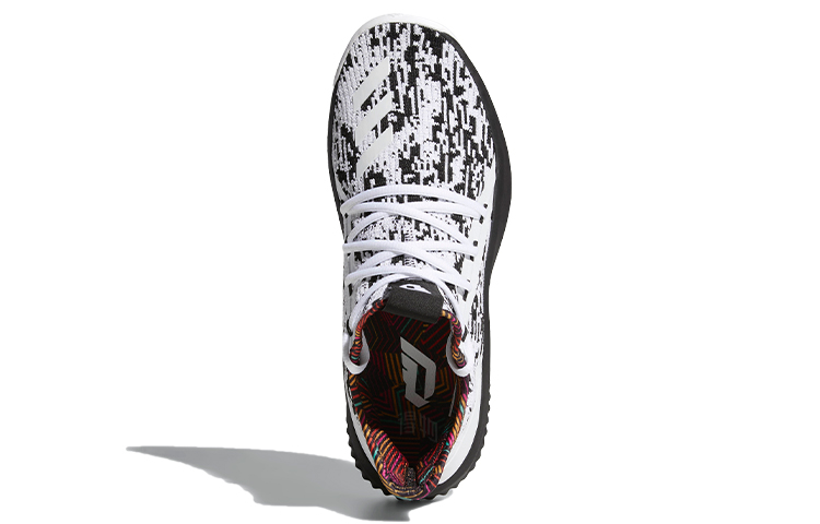 Мужские кроссовки adidas Dame D.O.L.L.A. (черно-белые) — фото 5