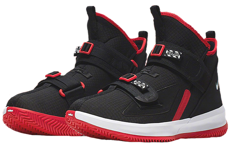 Мужские кроссовки Nike zoom soldier 13 (черный и красный) — Чёрный / красный — фото 3