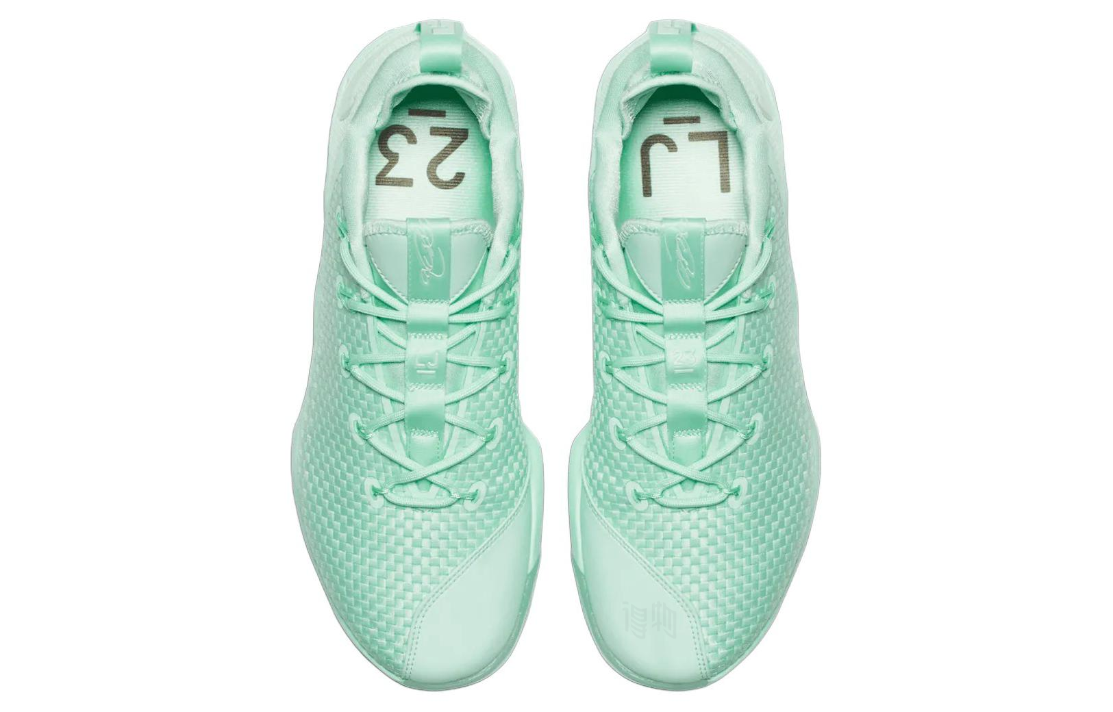 Мужские кроссовки Nike Lebron 14 Low (мятно-зеленые) — фото 4