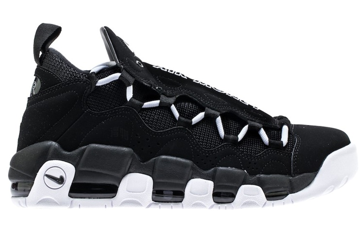 Кроссовки Nike Air More Money Black White (черно-белые) — фото 2