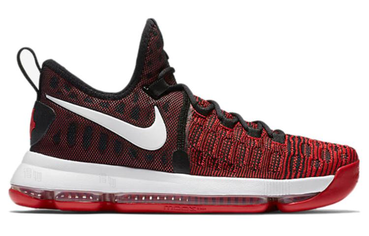 Мужские кроссовки Nike KD 9 Hard Work (красно-черный) — фото 2