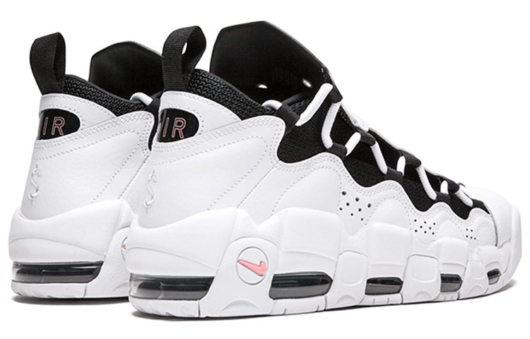 Мужские кроссовки Nike Air More Money (бело-черные) — фото 4