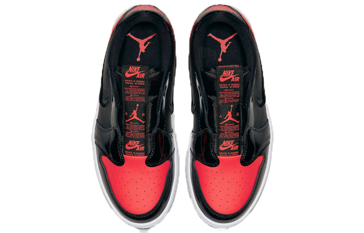 Женские кроссовки Jordan Air Jordan 1 ‘Infrared’ Low (красный) — Красный / чёрный / белый — фото 3