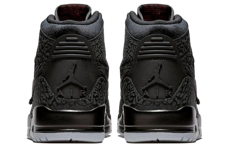 Кроссовки Jordan Legacy 312 elephant print (черные) — фото 5