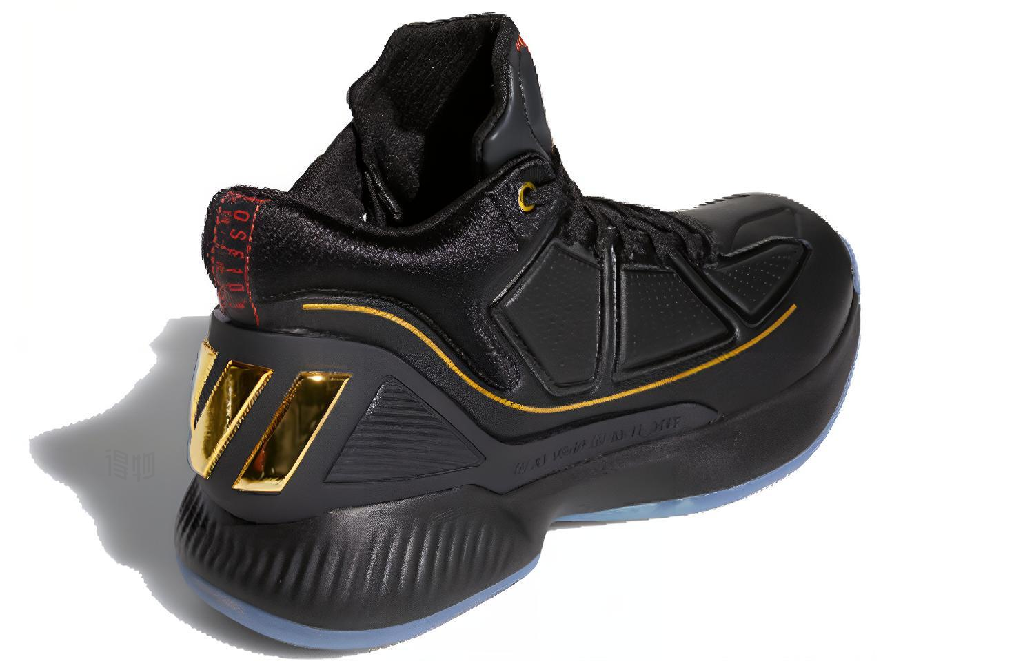 Мужские кроссовки adidas D Rose 10 (черные) — Чёрный — фото 3