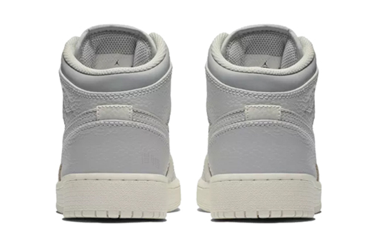 Женские кроссовки Jordan Air Jordan 1 Mid (серебристо-серые) — Серебристыйсерый — фото 3