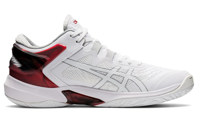 Мужские кроссовки ASICS Gel-Burst 25 (бело-красные) — фото 2