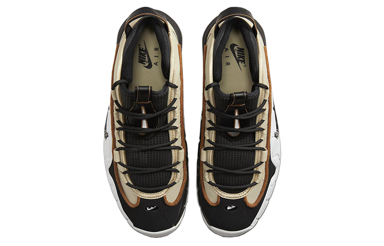 Мужские кроссовки Nike Air Max Penny 1 "Rattan" (черно-коричневые) — Чёрный / коричневый — фото 4