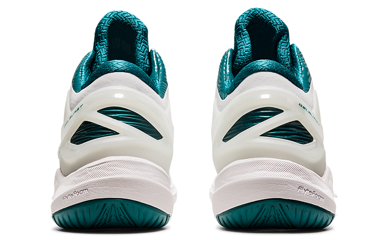 Мужские кроссовки ASICS Gel-Burst 25 (бело-зеленые) — Белый / зелёный — фото 5