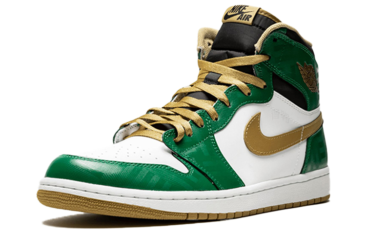 Мужские кроссовки Jordan Air Jordan 1 OG (бело-зеленые) — фото 3