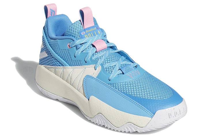Мужские кроссовки adidas Dame Extply 2.0 (сине-белые) — фото 3