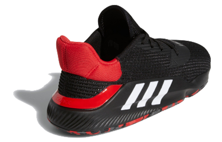 Мужские кроссовки adidas (черно-красные) — фото 3