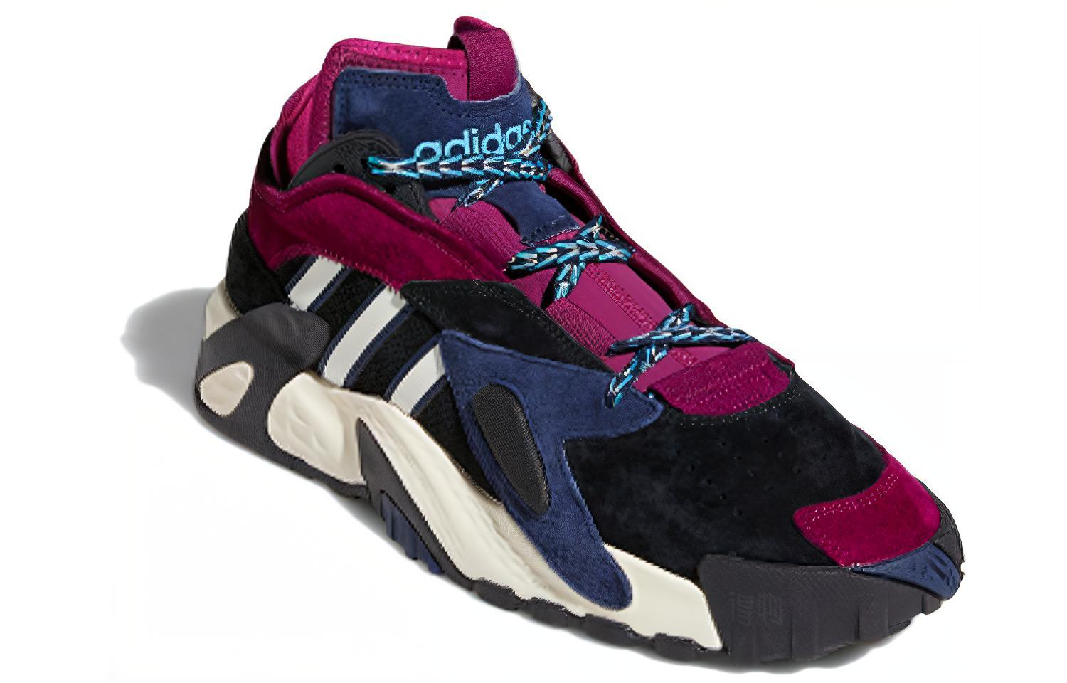 Мужские кроссовки adidas originals Streetball (черно-пурпурные) — фото 3