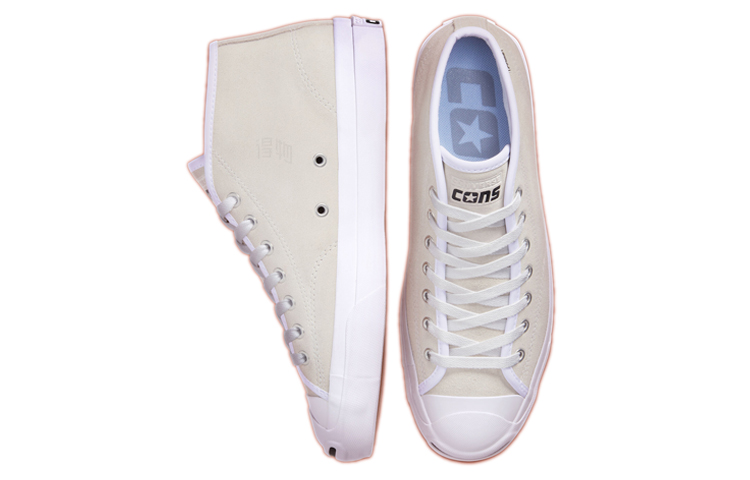 Кеды Converse Jack Purcell Pro Mid (белые) — Белый — фото 4