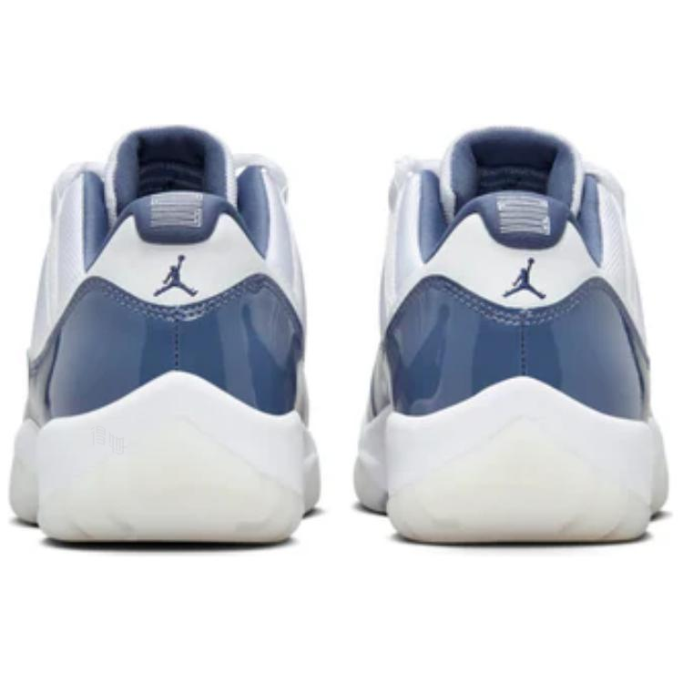Мужские кроссовки Jordan Air Jordan 11 Low Diffused Blue (бело-синие) — фото 4