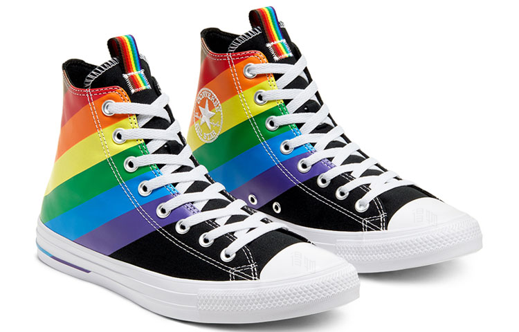 Кеды Converse Chuck Taylor All Star Pride (черный) — Чёрный / синий / зелёный / фиолетовый — фото 3