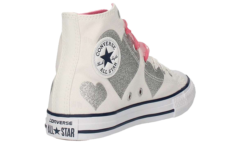 Женские кеды Converse Chuck Taylor All Star Hi (серебряные) — фото 4