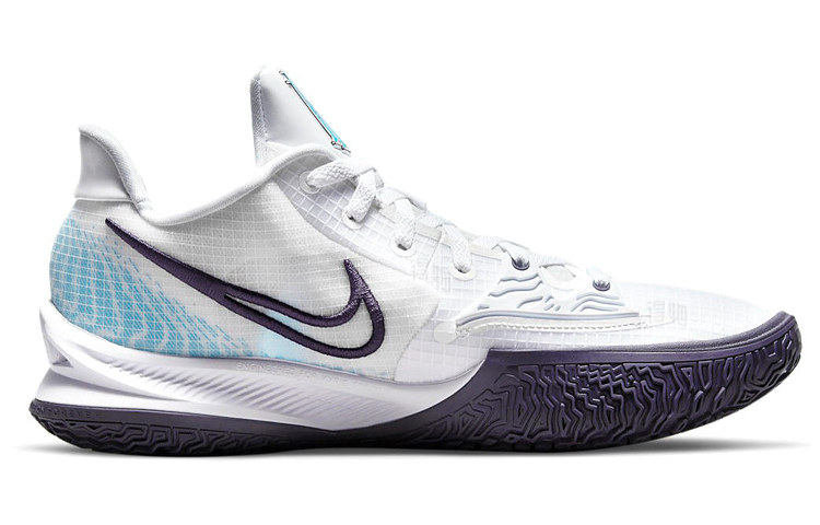 Мужские кроссовки Nike Kyrie Low 4 EP (бело-синие) — фото 2