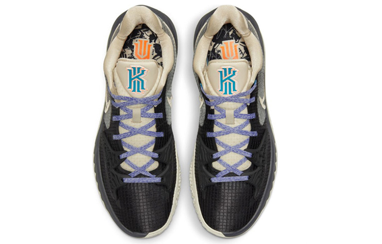 Кроссовки Nike Kyrie Low 4 EP (черно-серые) — фото 4