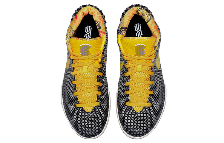 Мужские кроссовки Nike Kyrie 1 Rise China (черно-желтые) — 黑/黄/帆色/浅骨 — фото 4