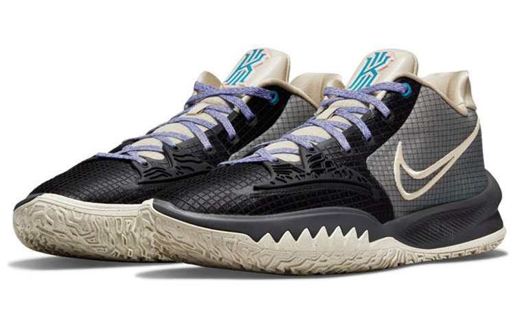 Кроссовки Nike Kyrie Low 4 EP (черно-серые) — фото 3