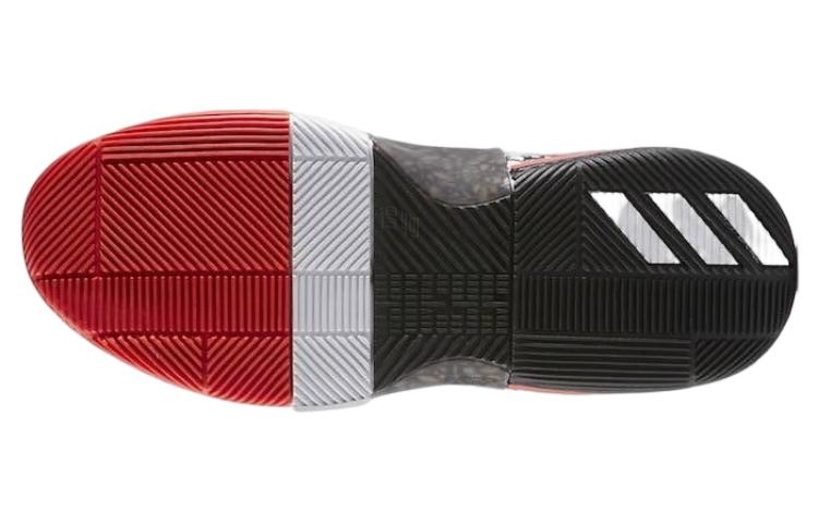 Мужские кроссовки adidas D lillard 3 (серо-черные) — фото 5