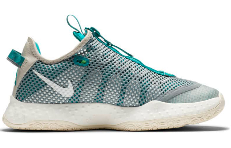 Кроссовки Nike PG 4 PCG (бирюзовый) — 灰/兰 — фото 2
