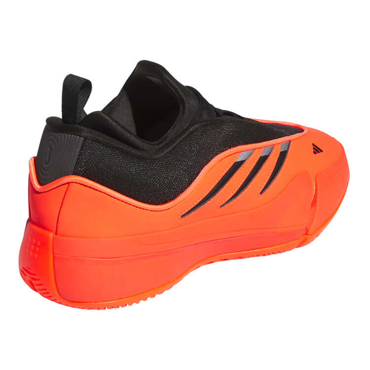 Мужские кроссовки adidas adidas Dame 9 “Solar Red” 9 (красно-черные) — фото 4