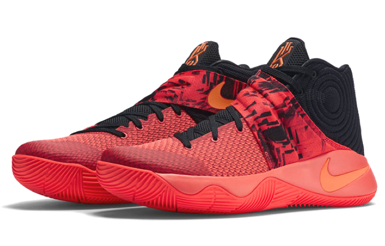 Мужские кроссовки Nike Kyrie 2 (красные) — 大学红/黑 — фото 2